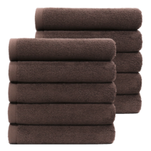 타올공장 프리미엄 호텔타올 150g 30수 코마사, 다크브라운 10개