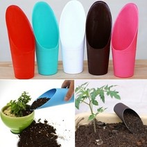 관리기 플라스틱 스페이드 삽 화분 재배 실린더 물 캔 미니 다육이 식물 토양 원예 다채로운, 06 coffee