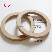 부메스터 포칼 자동차 차량 스피커 4"5" 6.5 자동차 오디오 스테레오 스피커 스페이서 링 어댑터, 03 6.5inch_02 4pcs