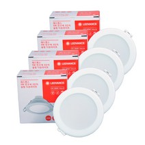 레드밴스 LED 다운라이트 매입등 매립등 3인치 5W * 4ea, 주광색(흰빛)