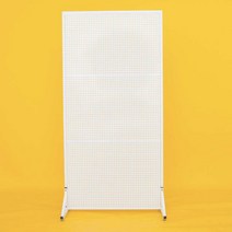 철제 파티션 벽 가림막 전시회 악세사리 거치대 진열판, 화이트100X200