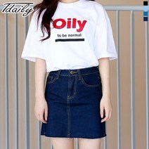 티데일리 수지 컷팅 청 스커트 여자 데님치마 (4color)