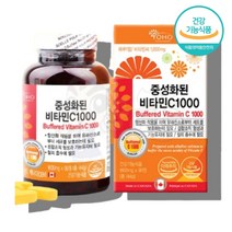 아스코르브산 아스코르빈산 고함량비타민 고용량 메가도스 매가도스 60대 50대 여성 남성 노인 어르신 할머니 할아버지 중성 화 된 비타민c 천 1000 영양제, 중성비타민c 90정 x1통