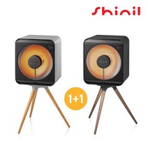 신일전자 에코 큐브 전기히터 1구 SEH-F700HL 더블 구성 그레이 블랙 가정용히터 난방기, 블랙+블랙