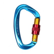 강철 고강도 스텐 카리 비너 카라비나 등산 카라비너 휴대용 고강도 버클 튼튼한 초경량 락 형 안전 야외, 03 파란