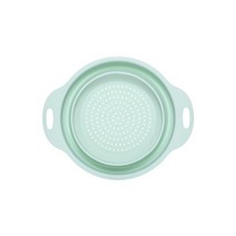 과일세척기 야채세척기 가정용 초음파 Fasola 접이식 과일 야채 청소 분지 청소 바구니 소쿠리 식기 주방 세척 과일 바구니 홈 액세서리, 작은 녹색