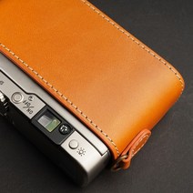 미놀타 TC-1 레트로 카메라 소가죽 속사케이스, 베이스[옐로우 브라운]