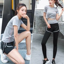 여름 츄리닝 스타일 트레이닝복 사의 하의 세트 팬츠