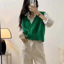 [위니걸] 새프론 니트조끼