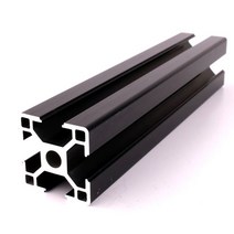 2020 2040 3030 2080 알루미늄 프로파일 100 200 300 350 400 450 500 550 600 mm 선형 레일 압출 CNC 3D 프린터 부품, T-3030 black