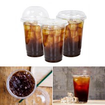 PET 투명컵 세트/뚜껑포함/아이스음료컵/테이크아웃컵, 16온스 92파이 PET컵 1박스+돔리드 1박스