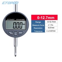 다이얼 표시기 게이지 0-12.7mm0-25.4mm 0.001mm 디지털 전자 데이터, 0-12.7x0.01mm