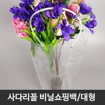 화분 쇼핑백 투명 비닐 사다리꼴 쇼핑백 SCF71 5개