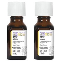Aura Cacia 아우라카시아 로즈 앱솔루트 오일 15ml 2개