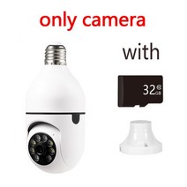 ycc365 plus wifi 감시 카메라 야간 투시경 풀 컬러 자동 회전 전구 카메라 무선 감시 보안 모니터, 1080p 32g 추가, 협력사