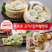 푸르온 고기왕만두 김치왕만두 1400g, 1봉