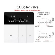 실내 온도 조절기 보일러 tuya wifi smart thermostat app control temperature controller 16a 전기 바닥 난방3a 물 난방 가스, 3a 보일러 밸브
