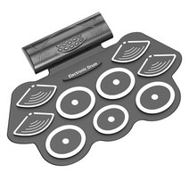 입문용 전자드럼 연습용 초보용 취미 패드 디지털 전자 드럼 키트 컴팩트 사이즈 usb, 없음