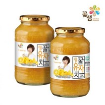 꽃샘 꿀유자차 1kg x 2개