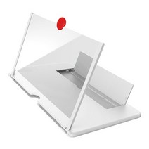 현미경 확대경 돋보기 12 inch 3d mobile phone screen magnifier hd video amplifier with foldable holder smart, 하얀, 10인치