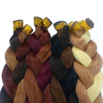 실리콘 붙임머리 22인치 160가닥 한팩 / 실리콘팁 인모 붙임머리피스 가발피스 인모피스 헤어피스 시술 전문가용 미용재료 붙임머리학원 실습 미용자격증 재료, #4, 1개