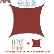 야외정자 조립식원두막 야외 천막 방수 그늘 항해 정원 파티오 자동차 캔버스 직사각형 수영장 3x6x4x5m, [09] 3x6m, [09] Sails and Accessorie