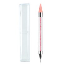 DIY 공예용품 장식품 폼폼 리본 DIY 포인트 라인석 도구 아크릴 금속 도트 왁스 펜 보석 피커 크리스, 01 01