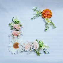납골당 ㄱ자 리스 두개 세트 4종 택1, 화이트
