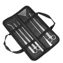 수조 어항 청소 용품 꾸미기 열대어 실버 수족관 도구 세트 잔디 가위 스테인레스 스틸 식물 족집게 청소