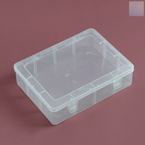 SOCEAN 깊이감 빈 상자 소품통 플라스틱 박스 22.5X16.5CM 투명 소품 케이스 사각 프라스틱 박스 수납 공케이스 멀티 빈통 데스크 정리함 사무용품 보관함 엑세서리 상자 액세서리 케이스 구급약통