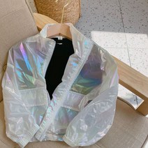 한뼘마켓 유아 아동 여아 남아 봄 여름 가을 바람막이 홀로그램 점퍼 자켓