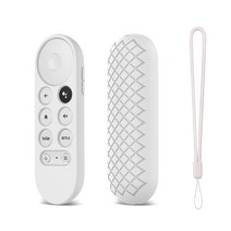 GRAYCO 구글 크롬 캐스트 4세대 리모컨 컬러 하우징 스트랩 케이스, WHITE, 1개