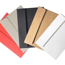 청첩장 / 엽서봉투100장입, 블랙, 1개