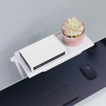 라벤 모니터 TV 상단선반 셋톱박스 리모컨 거치대 상단 선반, 화이트