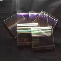 10 pcs 아름 다운 손상 사각형 프리즘 프로젝터 파티 홈 장식 아트 목걸이 diy 디자인에 대 한 이색 프리즘, 35x37x2mm