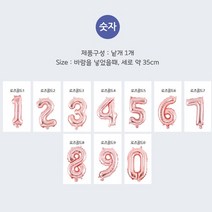 생일 이벤트 장식소품 숫자 알파벳 은박풍선 골즈로드, 알파벳은박풍선(소)로즈골드M