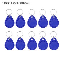 rfid nfc 복사기 태그 리더기 스티커 도어락 휴대용 카드 RFID NFC IC 카드 복사기 복제기 핸드 헬드 주파, 05 10pcs UID Cards