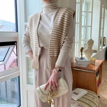 브이와이 여자 숄니트 코디용 FW 단가라 가디건
