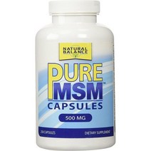Natural Balance 퓨어MSM 250ct 500mg 보충제, 수량