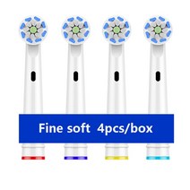 전동칫솔 리필모 구강 B 전동 칫솔 용 교체 브러시 헤드 Pro650 Pro700 0C20 3709 3744 4729 3756 D20 D29, 한개옵션1, 08 Fine soft 60A
