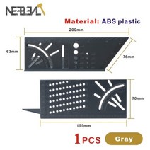 형틀 각도 틈새 게이지 45 90도 목공 눈금자 정사각형 스크라이브 3D 연귀 측정 및, ASB 기어 1개