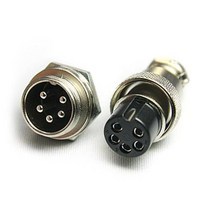 항공잭 16MM 너트타입 N-16-5 플러그 국내생산 원형커넥터 써큘러커넥터, 01_케이블