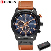 curren 패션 날짜 석영 남성 시계 탑 브랜드 럭셔리 남성 시계 크로노그래프 스포츠