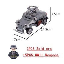 호환블럭 중국레고테크닉 WW2 밀리터리 Panzerkampfwagen IV M4a2 Sd kfz 250 군인 피규어 빌딩 블록 무기 총 부품 탱크 육군 액세서리 브릭 완구, 다크 오렌지