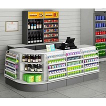 5단선반 과자 인스턴트 진열대 캐셔 편의점 슈퍼 약국, 그레이50x15x67CM