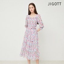 (정품)(지고트) 쉬폰 스모킹 티어드 원피스 JM4A0OP53
