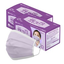 유한킴벌리 덴탈마스크 바이올렛 플러스 100매 중형, 단품, 단품