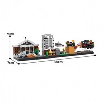 도시 건물 백 투 더 퓨처 동화 매직 캐슬 하우스 영화 스카이라인 아키텍처 빌딩 블록 도시 장난감, C4727 551pcs