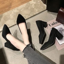 오노마 오노마 ONM 스웨이드 포인티드토 2타입 펌프스힐 여성 통굽 구두 (8806819)