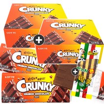 롯데제과 1+1 크런키초코 총2통(맛기차콘 1개포함), 34g, 24개